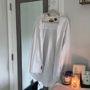 Timberland men’s L white button up (I used it as an oversized blouse/cover up)